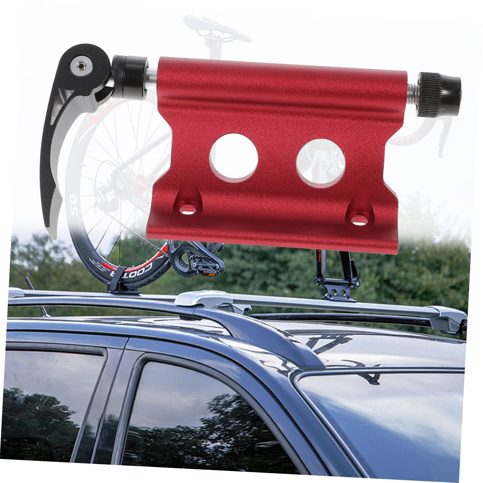 POPETPOP Bike Fork Mount Quick Release Stand Aluminum Alloy Fork Rack for Mountain and Road Bikes Stable and Lightweight Design for Easy Installation and Convenient Carrying