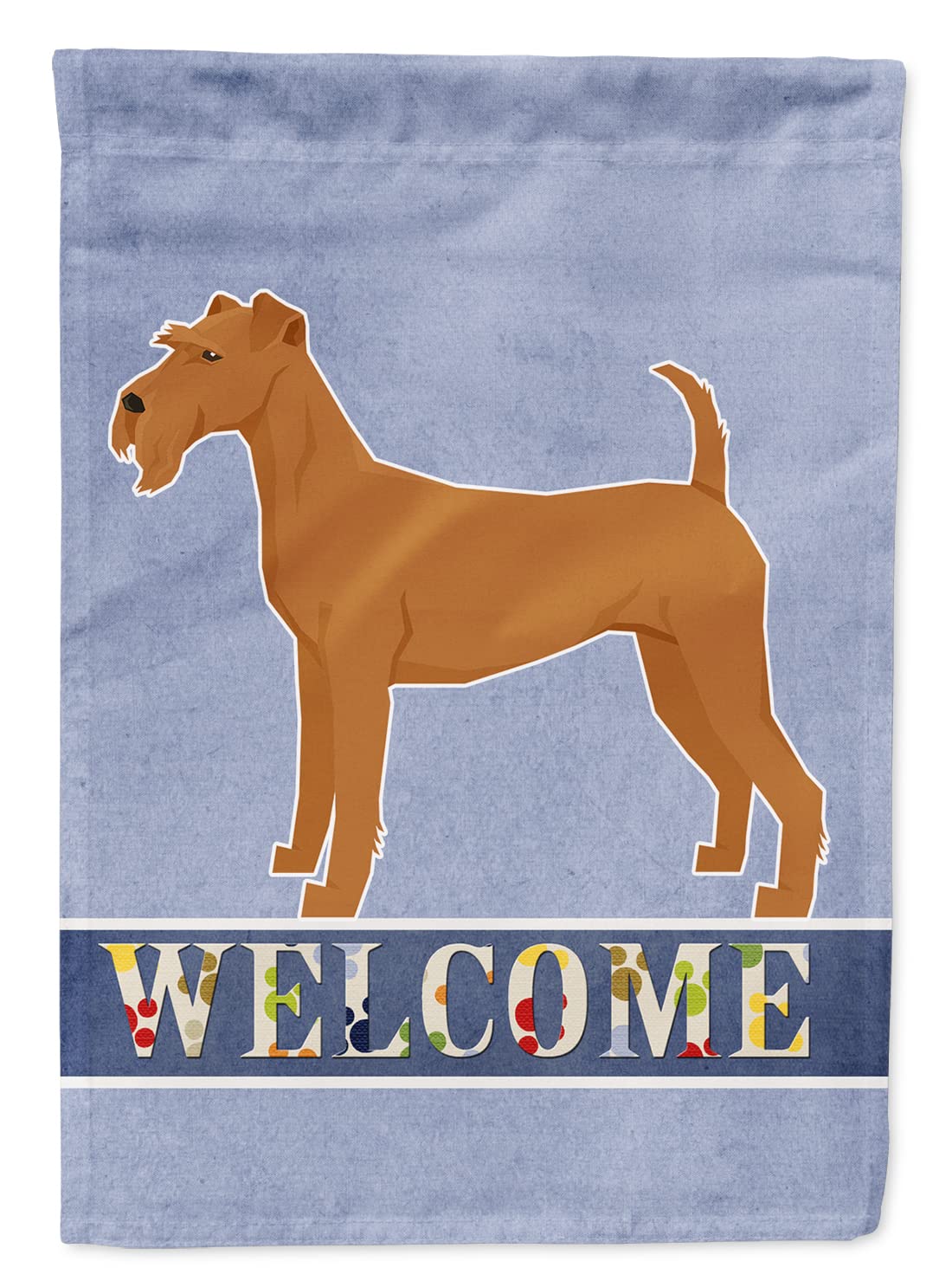 Drapeau Irish Terrier Welcome Caroline's Treasures en toile grand format multicolor