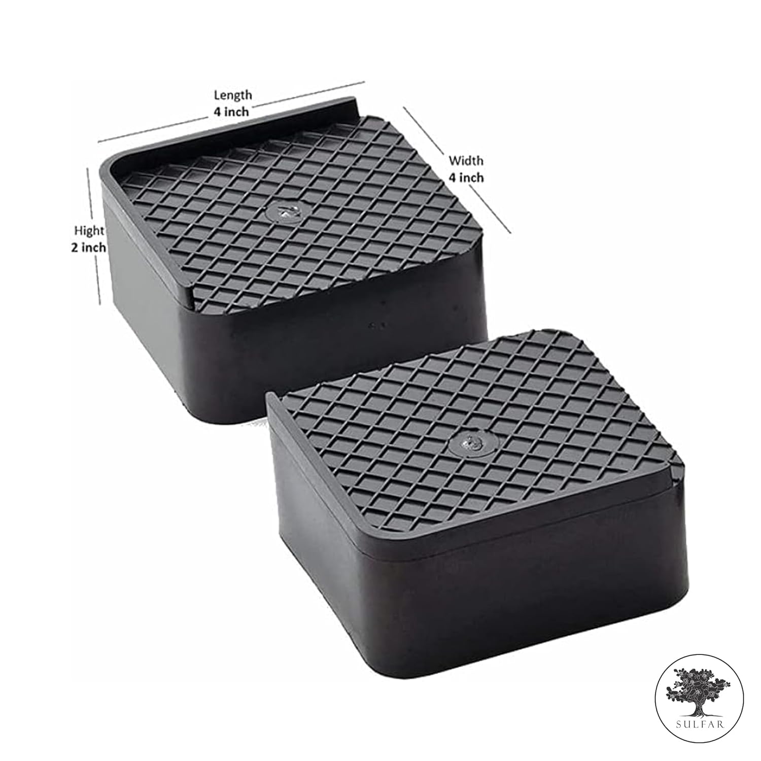 Sulfar Premium Fridge Stand Multipurpose Heavy Duty Stand for Washing Machine, Cupboard, Single Door, Double Door Refrigerator, Sofa Base Stand - Set of 4 Pcs 5 71w0uFSTJkL. SL1500