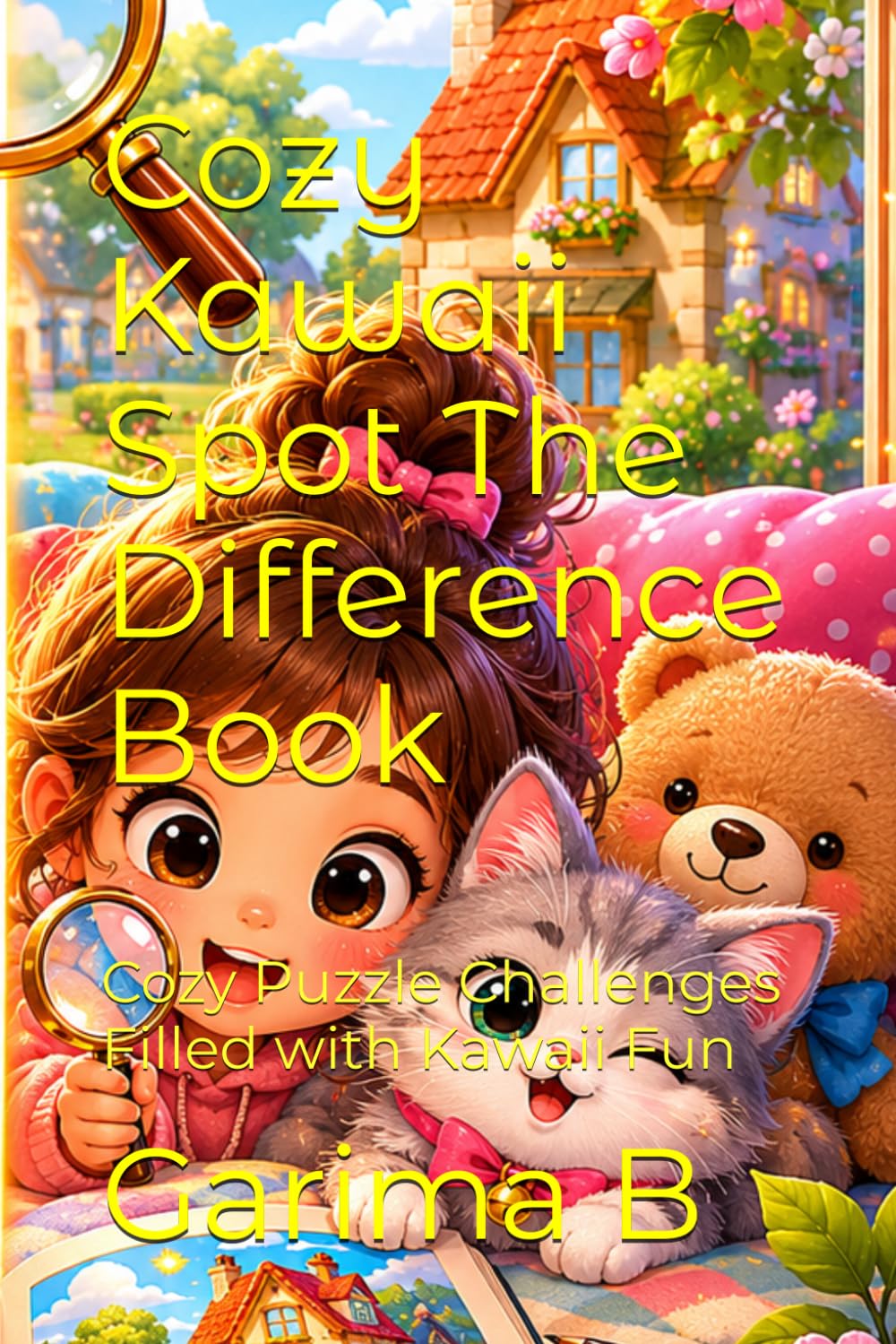 Cozy Kawaii Spot The Difference Book: Cozy Puzzle Challenges Filled with Kawaii Fun (Children Puzzle Books)