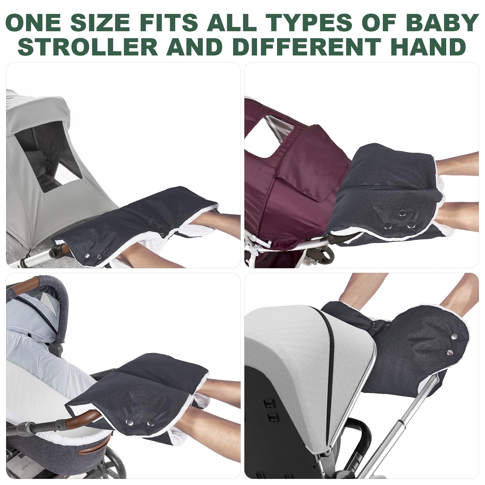 Amazon.com : Pram Hand Muff Baby Pushchair Fleece Hand Gloves