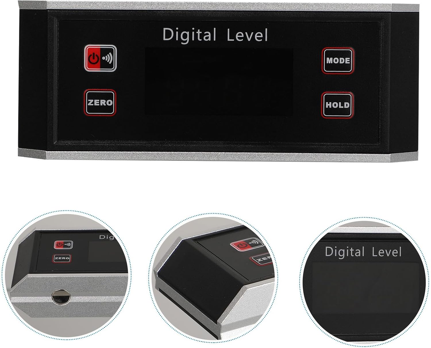 Digital Protractor Inclinometer Electronic Angle Gauge Level Gauge Ip54 Waterproof Precision Layout Measuring Tool with Backlight for Construction Woodworking