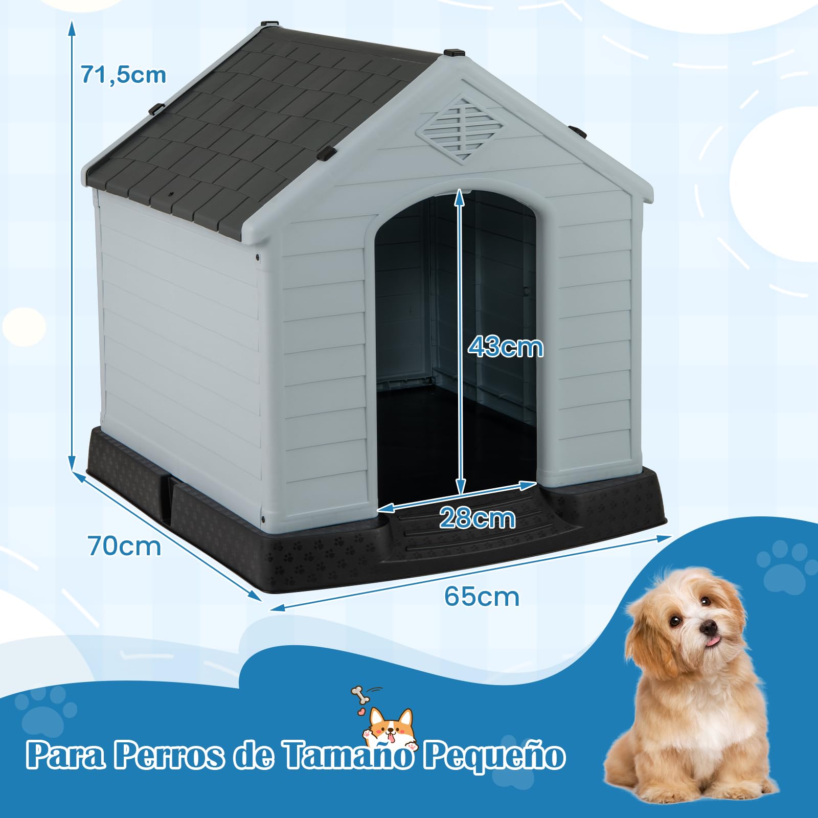 GYMAX Jaula de Madera para Hámster, Hámster con Estante con Rampa, 5 Plataformas, Ventana de Acrílico Transparente, Patas Elevadas, Estante, para Erizos, Lagartijas