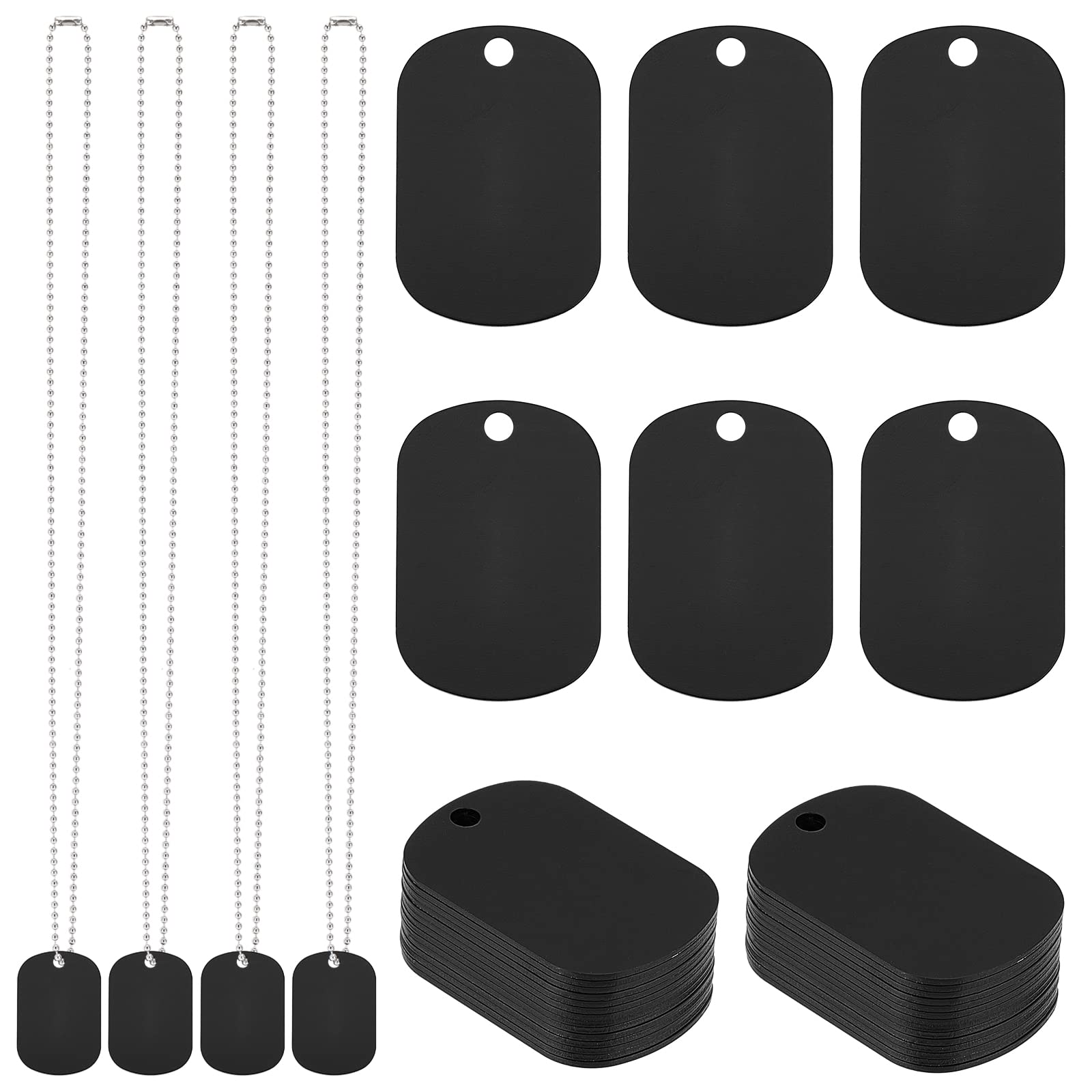 Placas de identificación personalizadas SUNNYCLUE con etiquetas de aluminio DIY