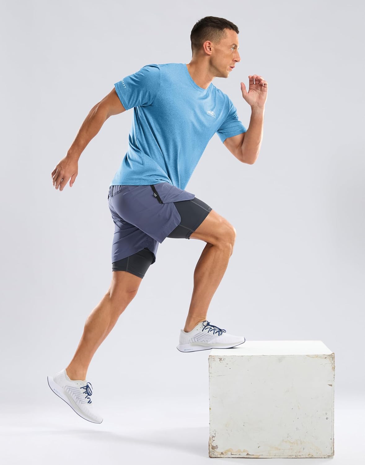 Men's UPF 50+ Sun Protection Dry Fit Workout T-Shirts Rash Guard Swim Shirts Moisture Wicking Tee for Athletic, Beach, Hiking - Image 6