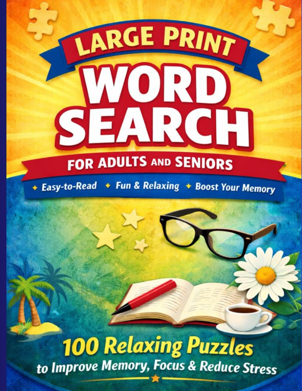 Large Print Word Search - For Adults and Seniors