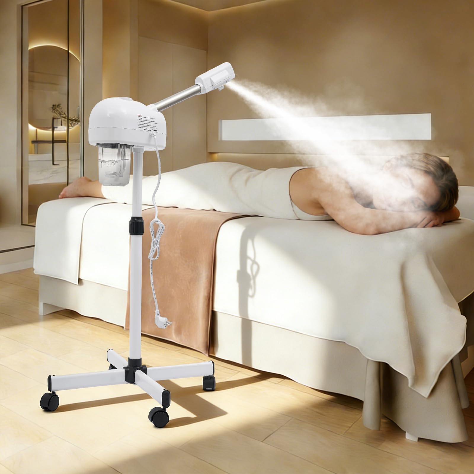 750 W przenośny parowar ozonowy, do salonu, spa, parowiec do twarzy, profesjonalna pielęgnacja twarzy, urządzenie parowe do salonu piękności, gospodarstwa domowego, do pielęgnacji skóry, inhalator