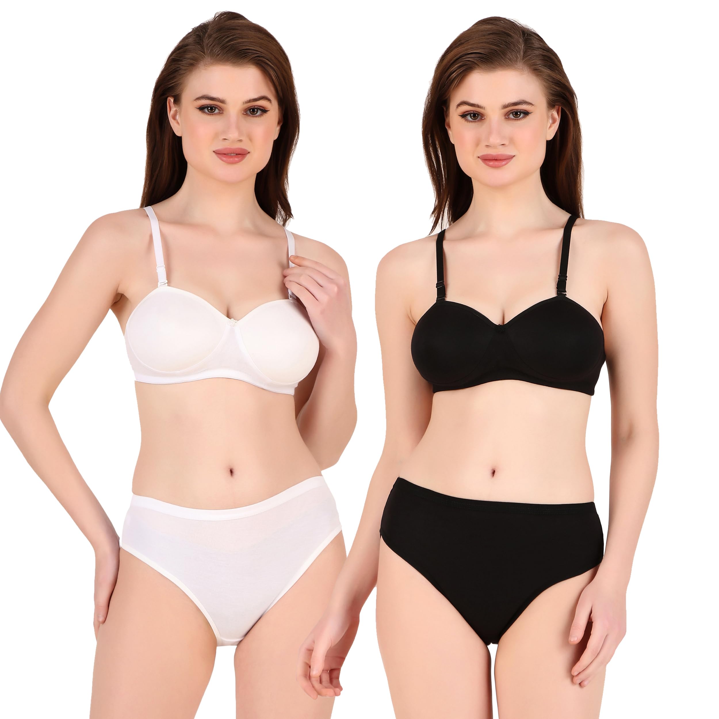 imsa moda Women's Lingerie Set Panty and Bra Set Casual and Regular Innerwear - Pack of 2-picture-37