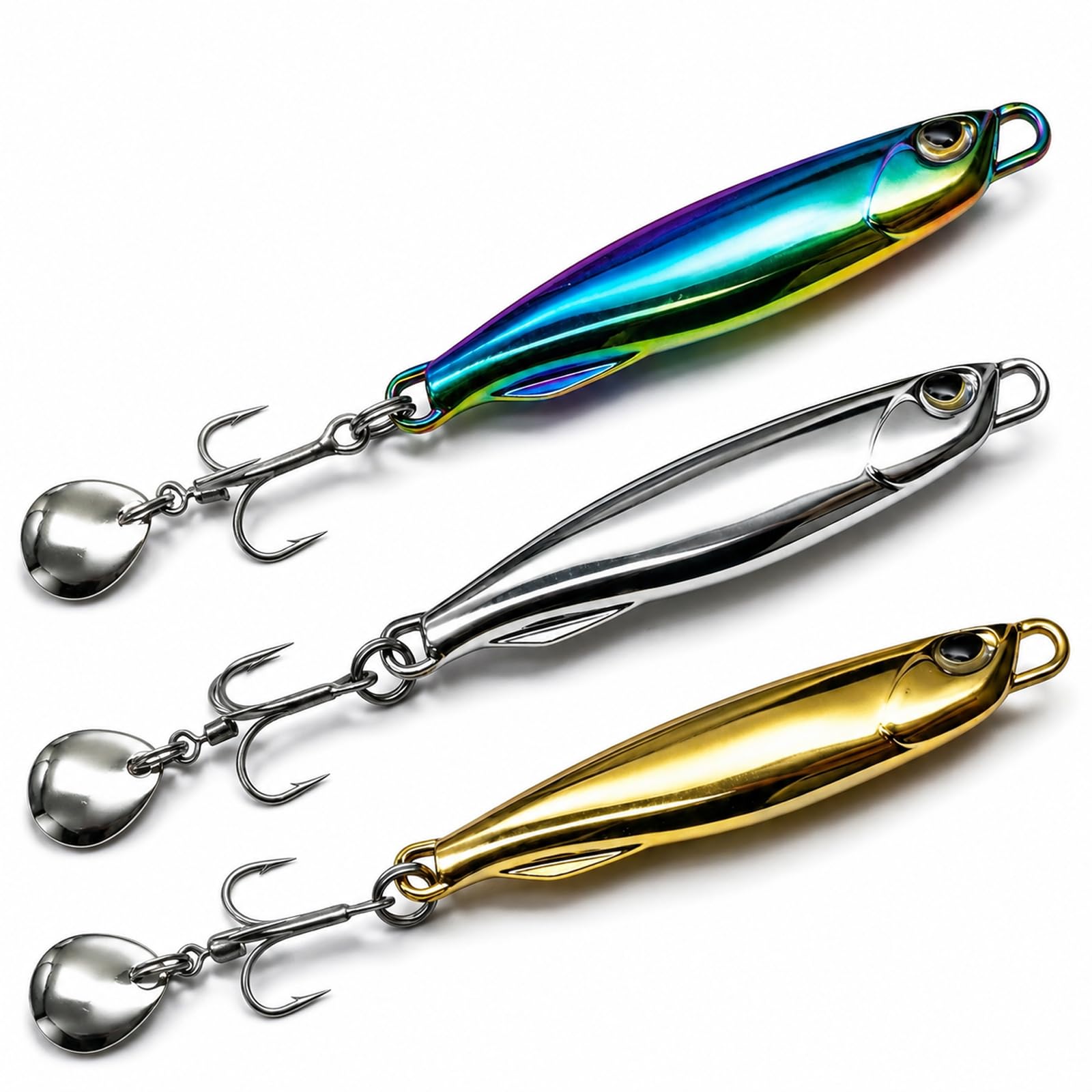 3 Pack Sea Fishing Lures Fishing Lures Sea Water Fishing Spinners Fishing Lures Mackerel Lures For Saltwater And Freshwater
