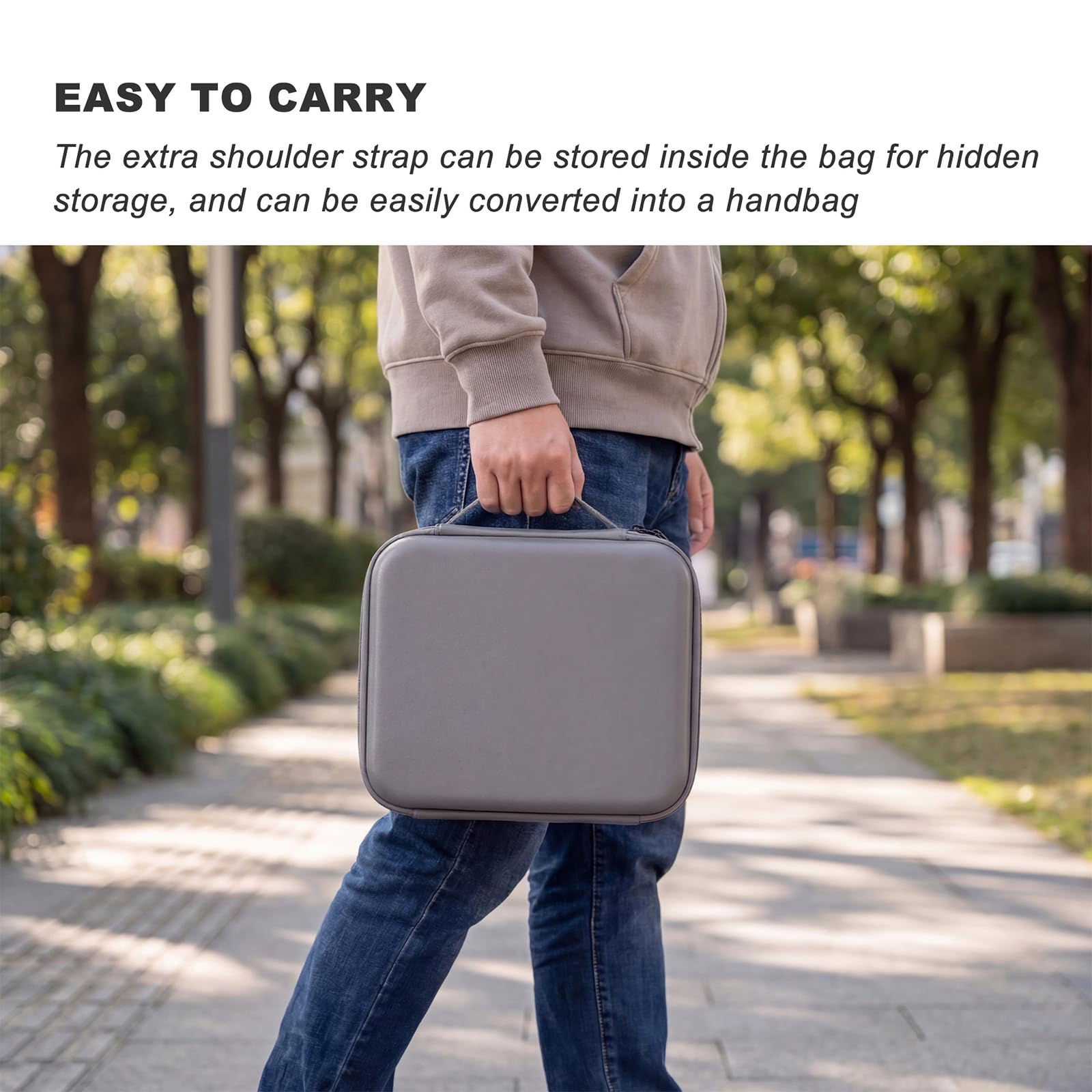 Case do Neo 2, Przenośna torba transportowa PU do DJI Neo 2 | z paskiem na ramię do DJI Neo 2 Drone Accessories