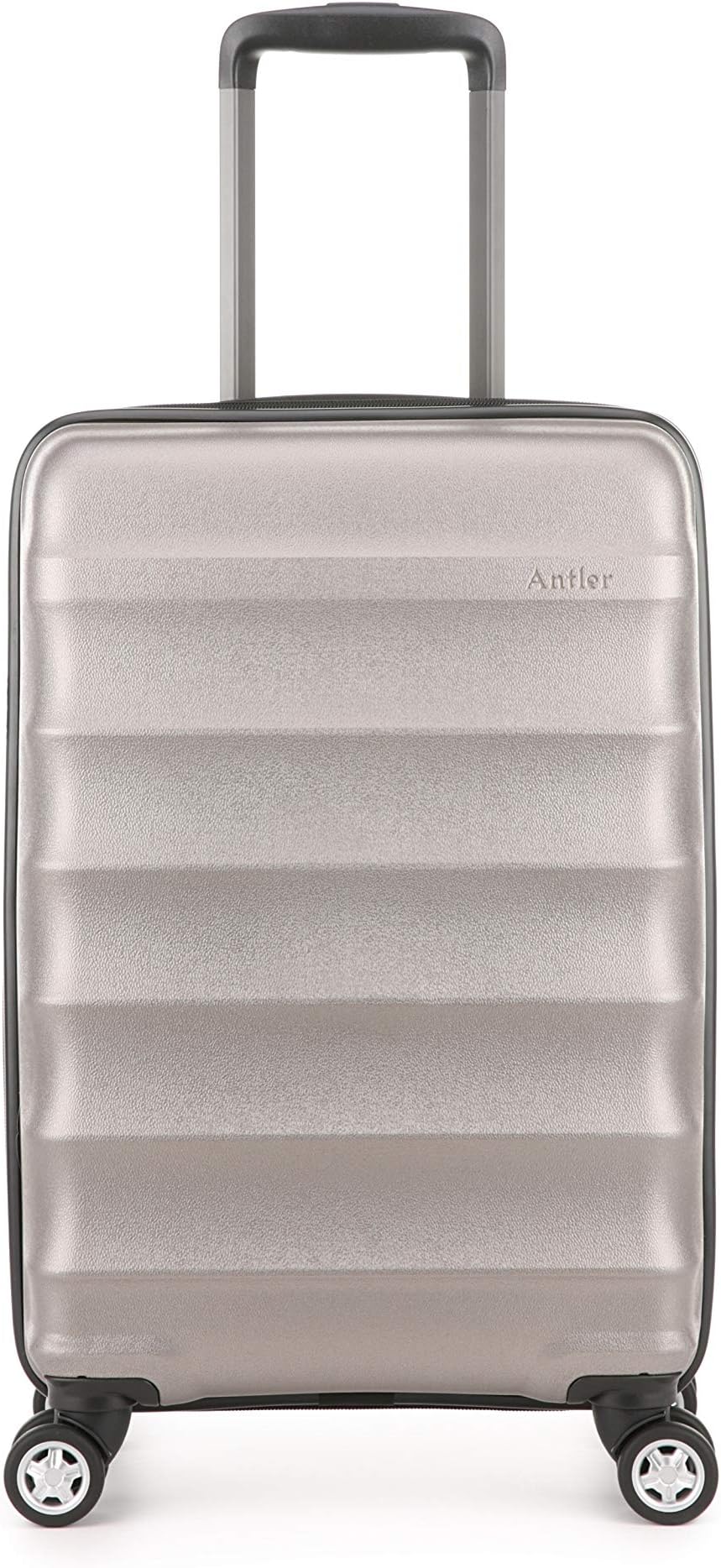 Antler Portobello Cabin Luggage | Carry On Suitcase | Hand Luggage Suitcases | Small Suitcase on Wheels | Hard Shell Cases | Lightweight Travel Trolley | Cabin Suitcase | 4 x Double Spinner Wheels |