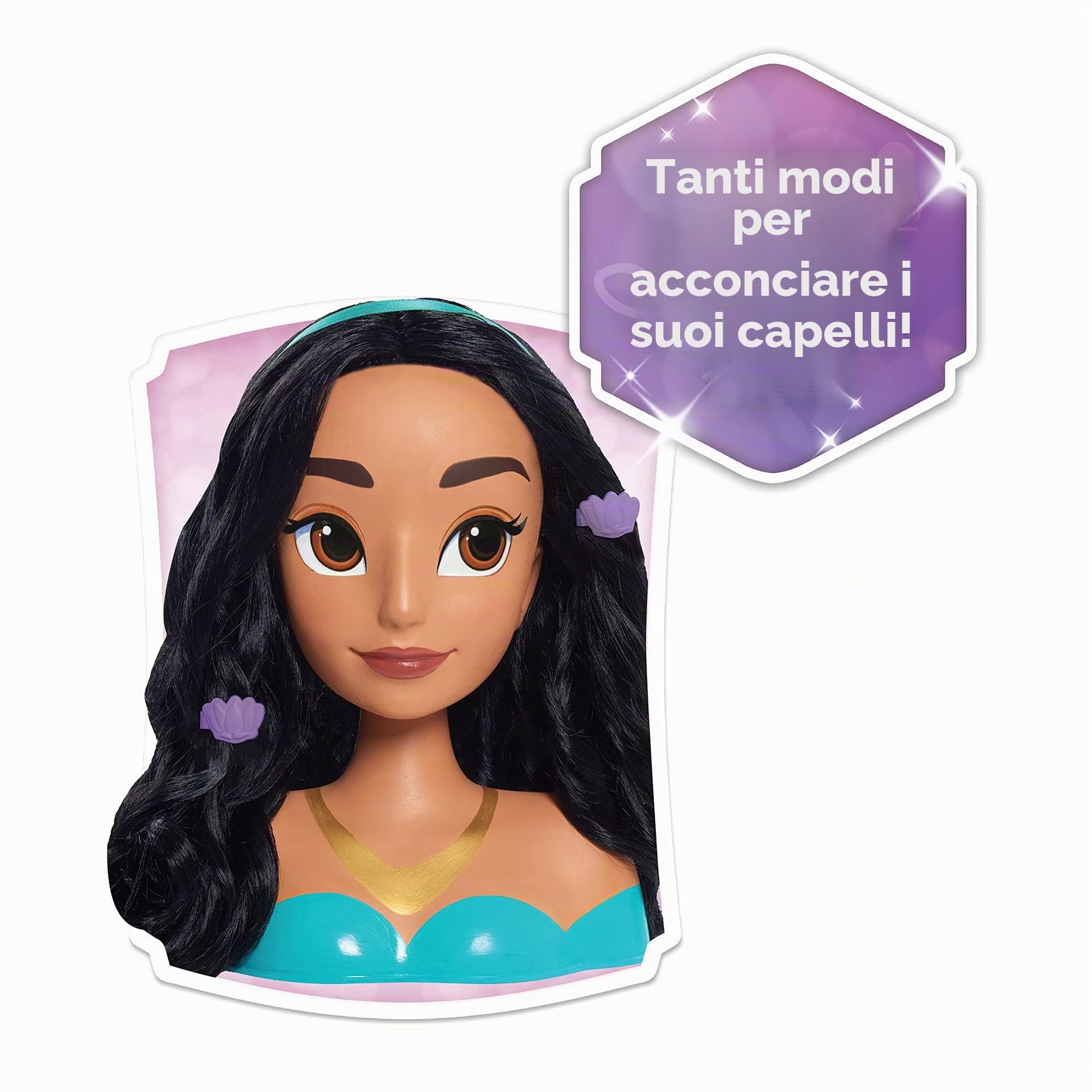 Disney Princess - Testa per acconciare i Capelli, Principesse Disney