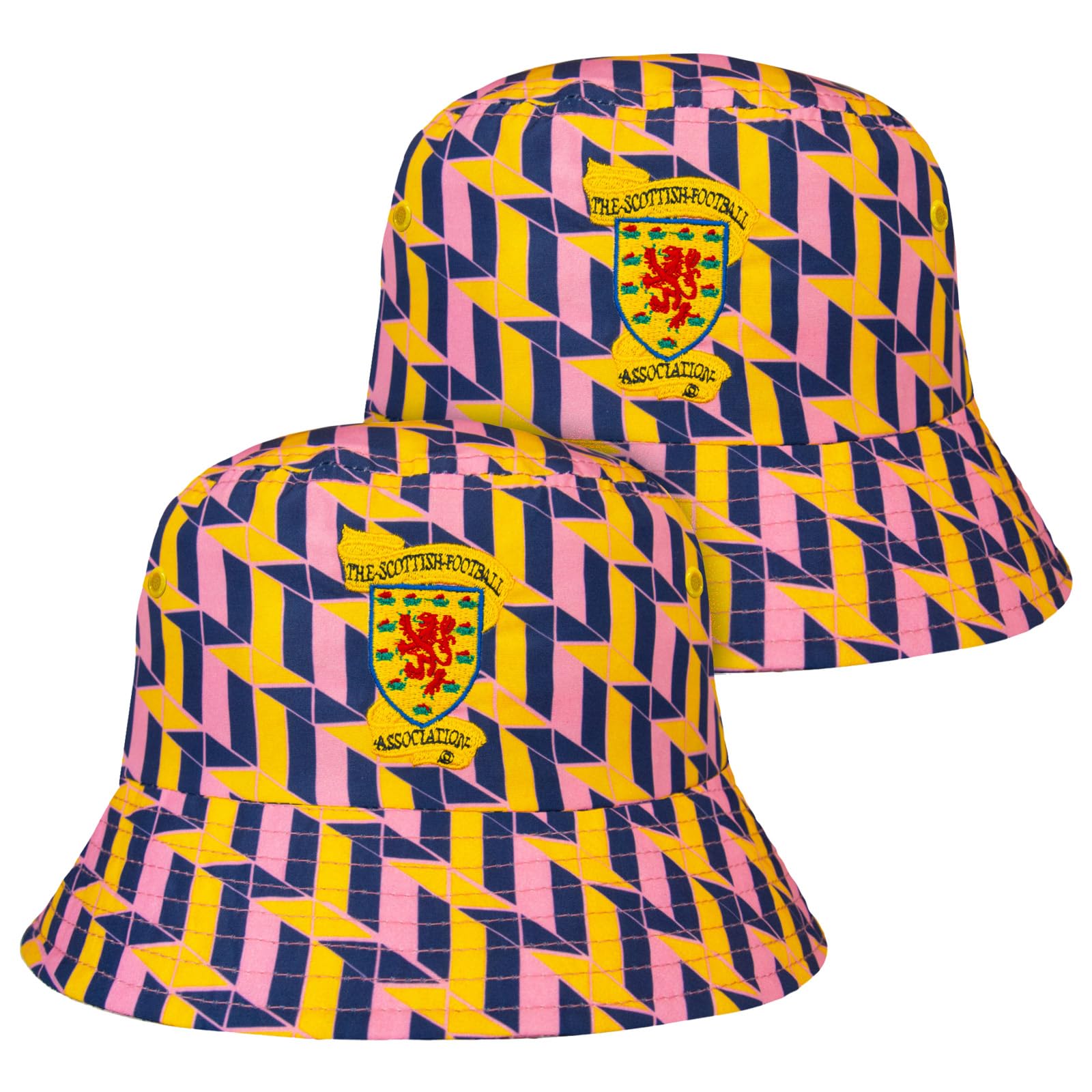 Scottish Fa Men's Multi Third - 2 Pack Scotland Bucket Hat Official Sfa 1990 Third Shirt Colours 2 Pack S/M