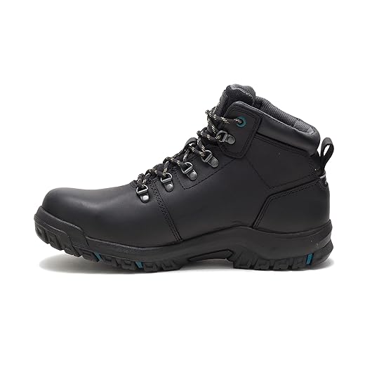 Cat Footwear Women's Mae Waterproof Steel Toe Work Boot, Black, 9 Wide