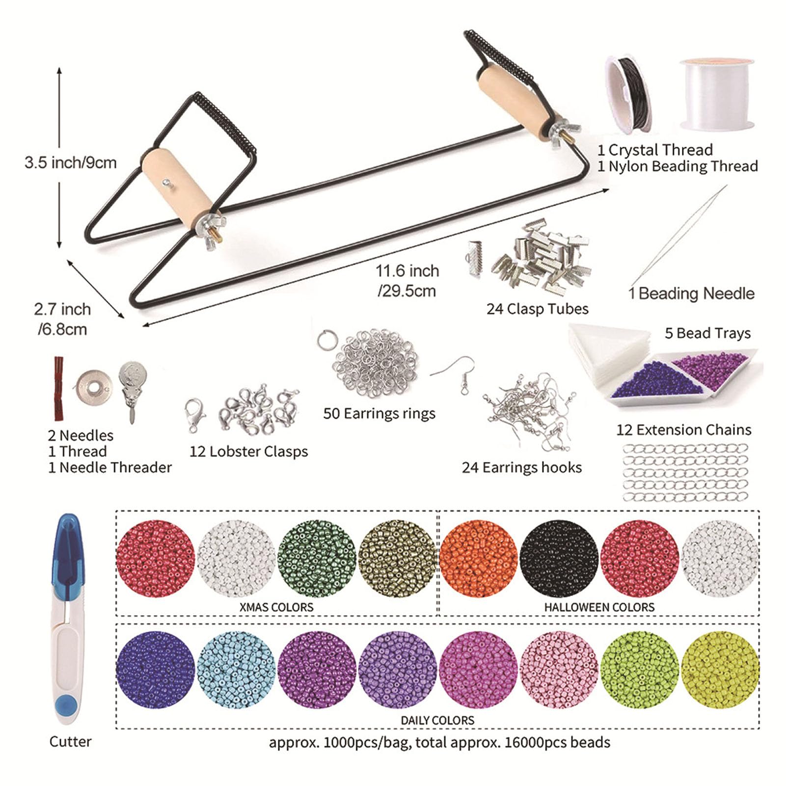 Bead Loom Kit Schmuckherstellungszubehör für verschiedene Designkreationen