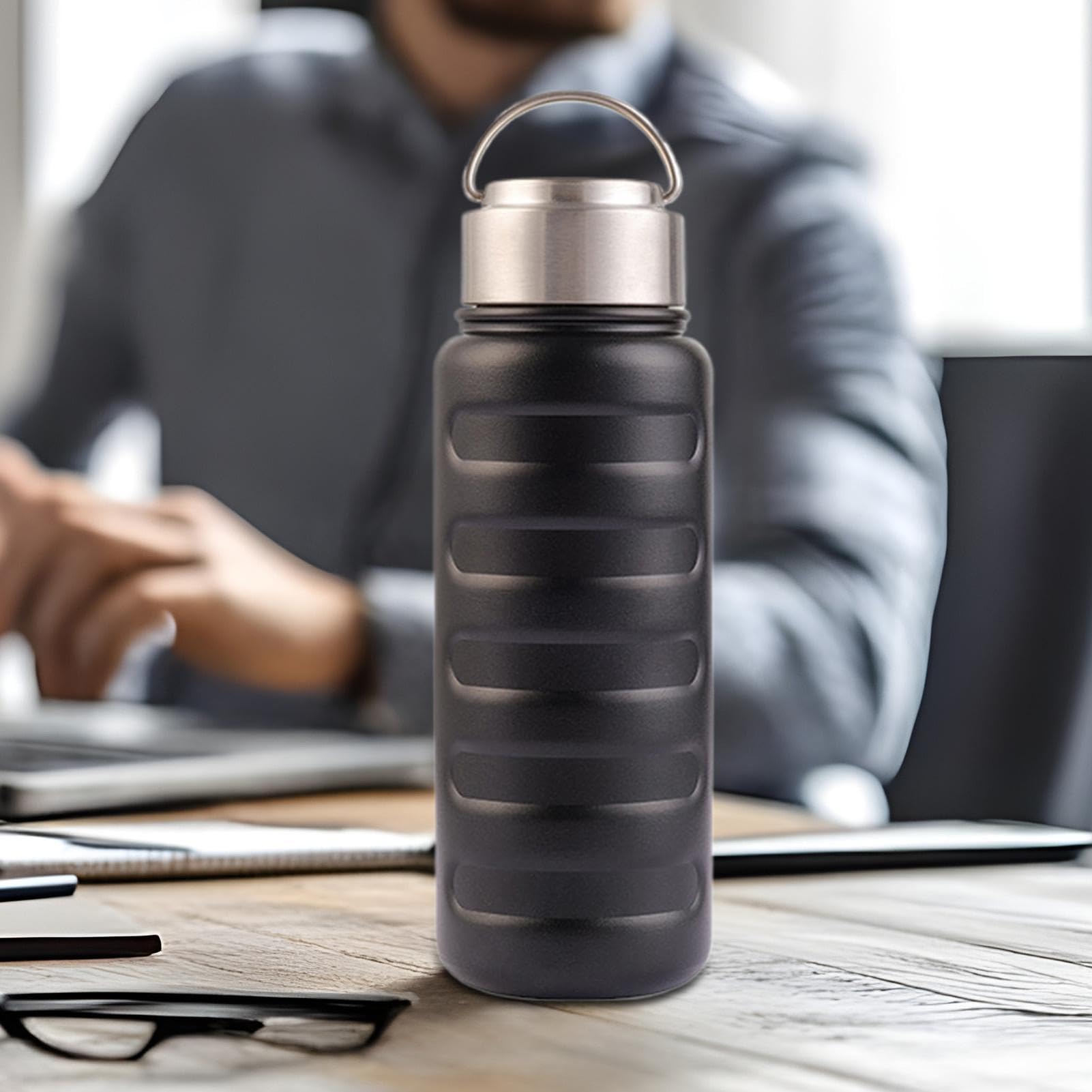 Borraccia termica in acciaio inox, da 963,9 g, portatile, per bevande calde, ideale per escursioni, palestra, viaggi, campeggio, ciclismo e sport all'aria aperta