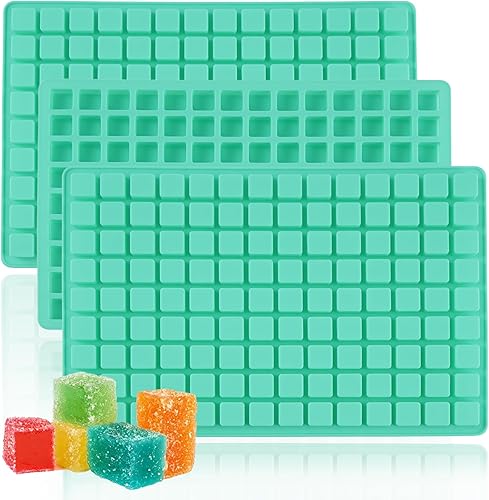 Miniatura 8 de Paquete de 2 moldes cuadrados de silicona para chocolate, moldes de silicona para caramelo de 40 cavidades para chocolate, cubitos de hielo