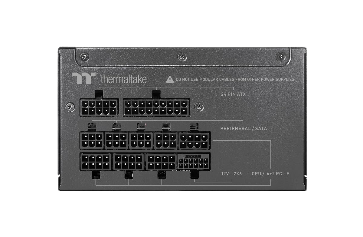 Thermaltake Toughpower GT 850W | ATX 3.1 | PCIe 5.1 12V-2x6-Anschluss | ultraleise Smart-Zero-Funktion | Low Profile Kabel | 80+ GOLD | Modular