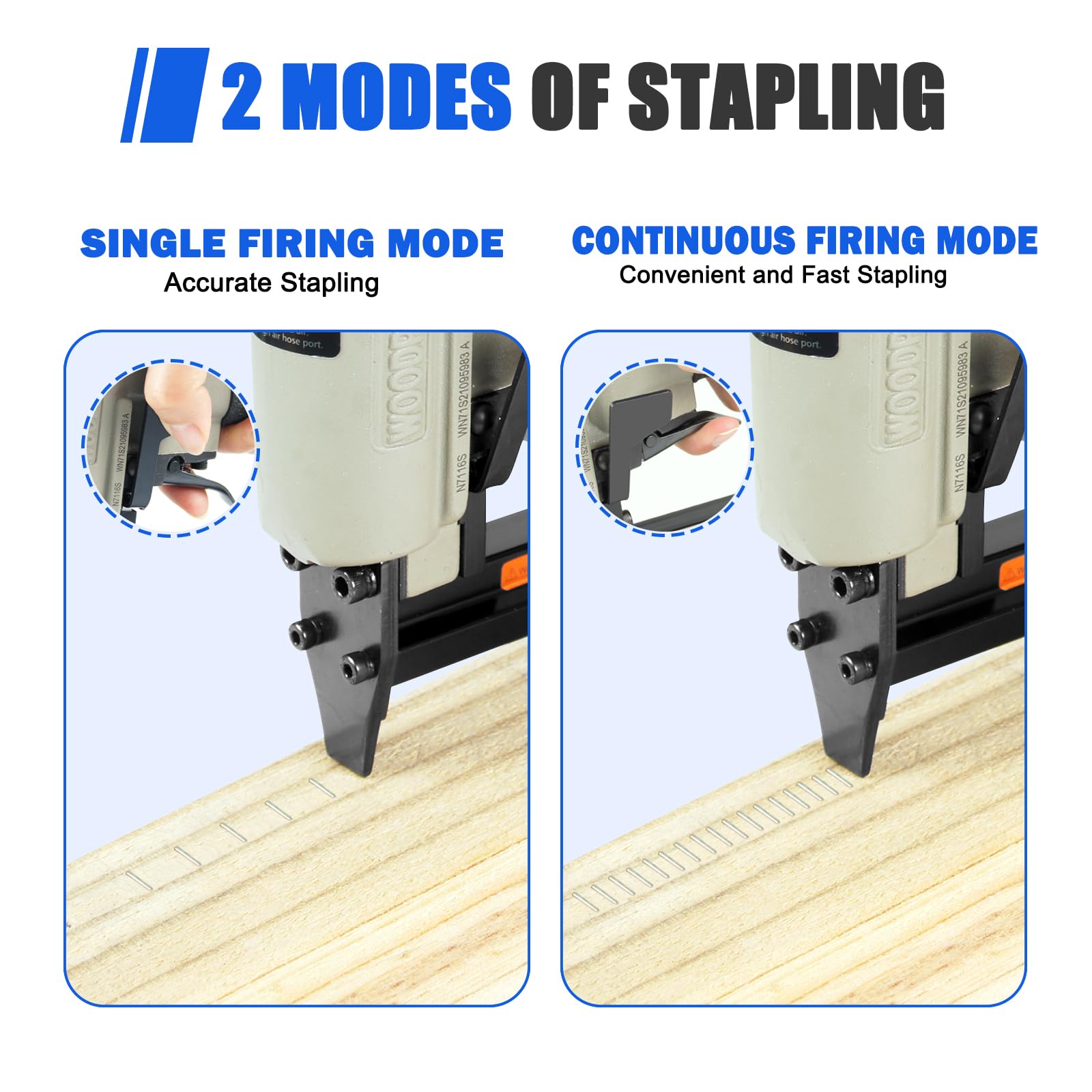 Woodpecker Pneumatic Stapler - Upholstery Power -4
