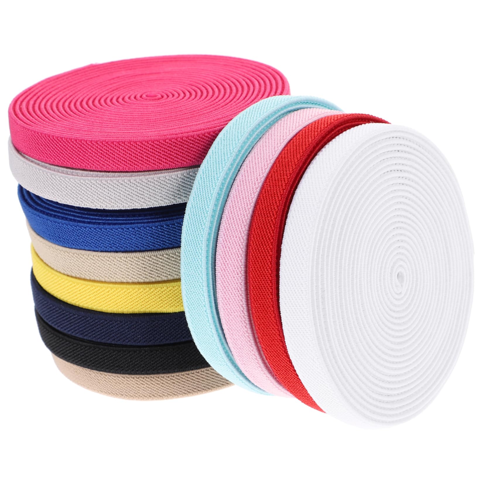 Rotolo Elastico Piatto 1,5cm X 16m - Per Cucito Fai Da Te, Blu Scuro - Foto 8