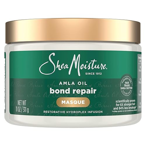 SheaMoisture Bond Repair Masque Amla Oil para fortalecer e hidratar el cabello con infusión restauradora HydroPlex 11 oz