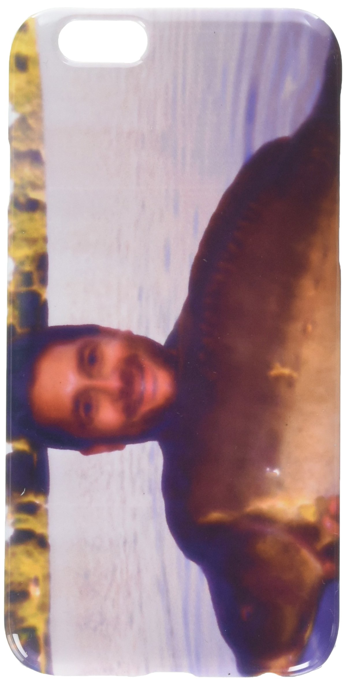 Pescatore felice dopo la bella carpa catturata cell phone cover case iPhone6