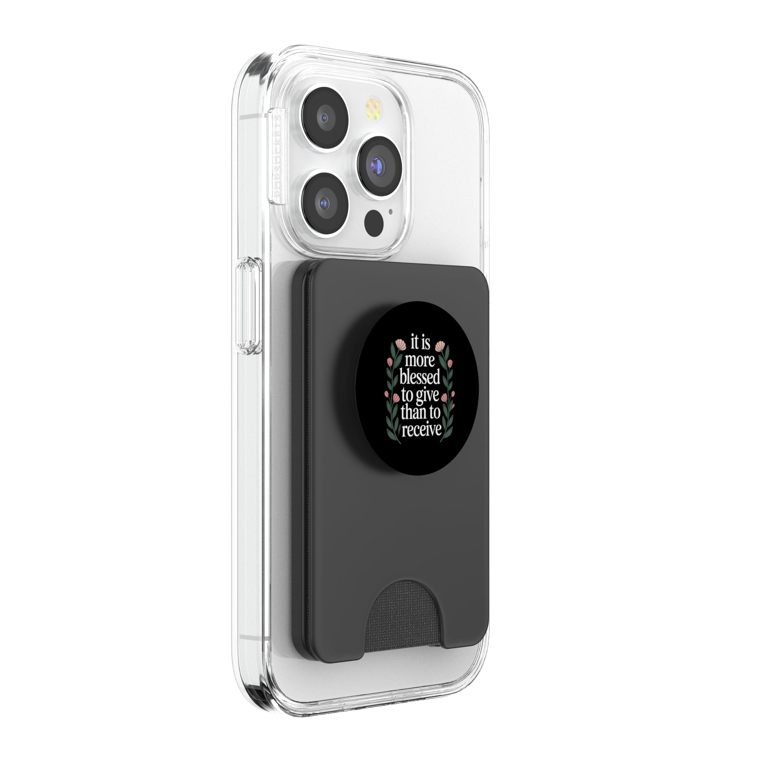 It Is More Blessed To Give Than To Receive - PopSockets PopWallet para MagSafe
