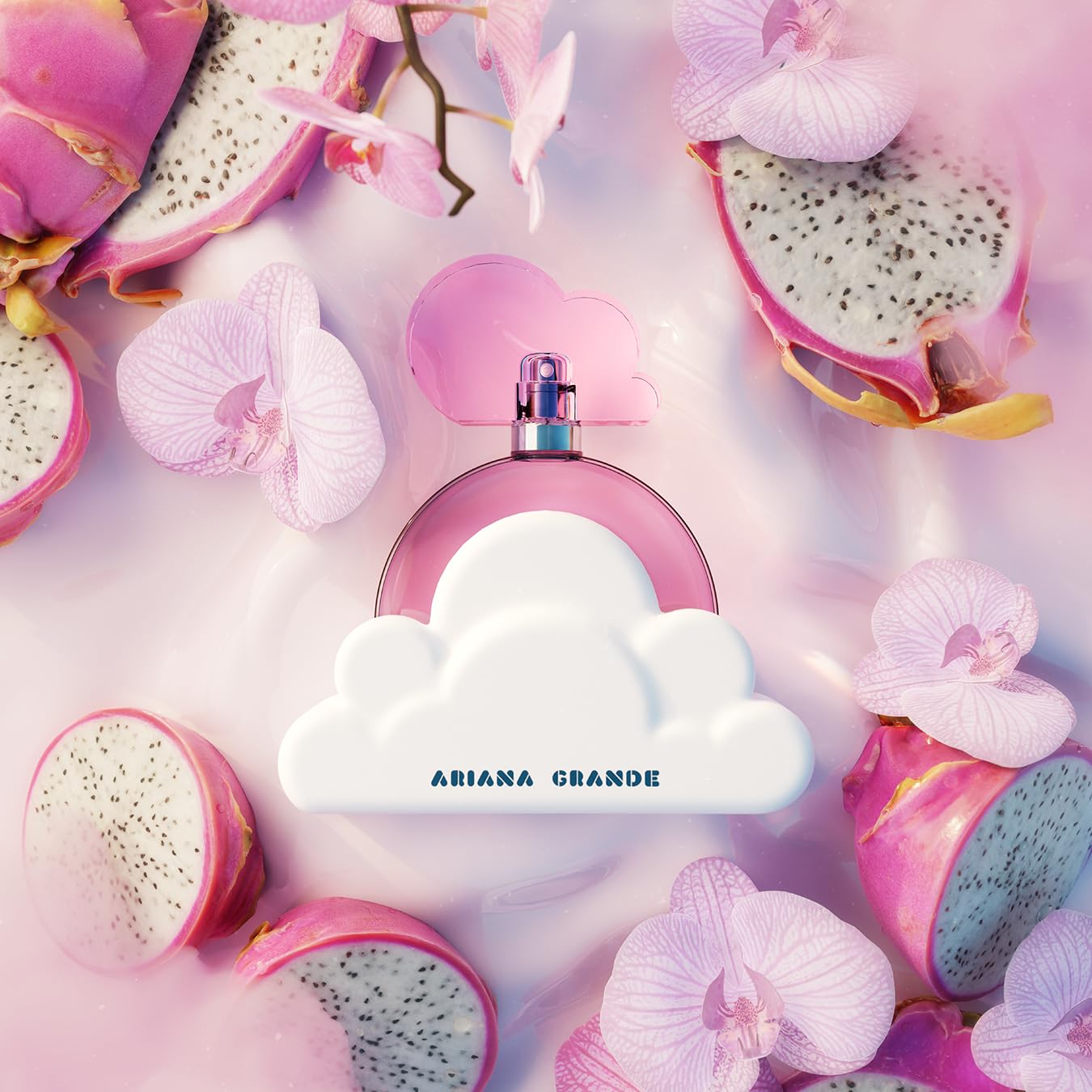 Ariana Grande Cloud Pink Eau de Parfum â Long Lasting Fragrance with Dragon Fruit, Vanilla Orchid, and Amber Woods â Gourmand Musk Womenâs Perfume: 0.66 Fl Oz (Pack of 1)