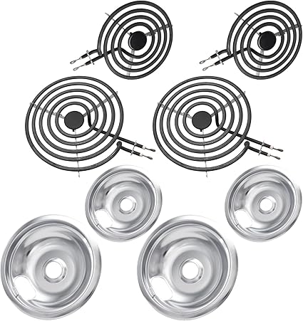 MP22YA Electric Stove Burner Element Replacement Set & W10290350 W10290353