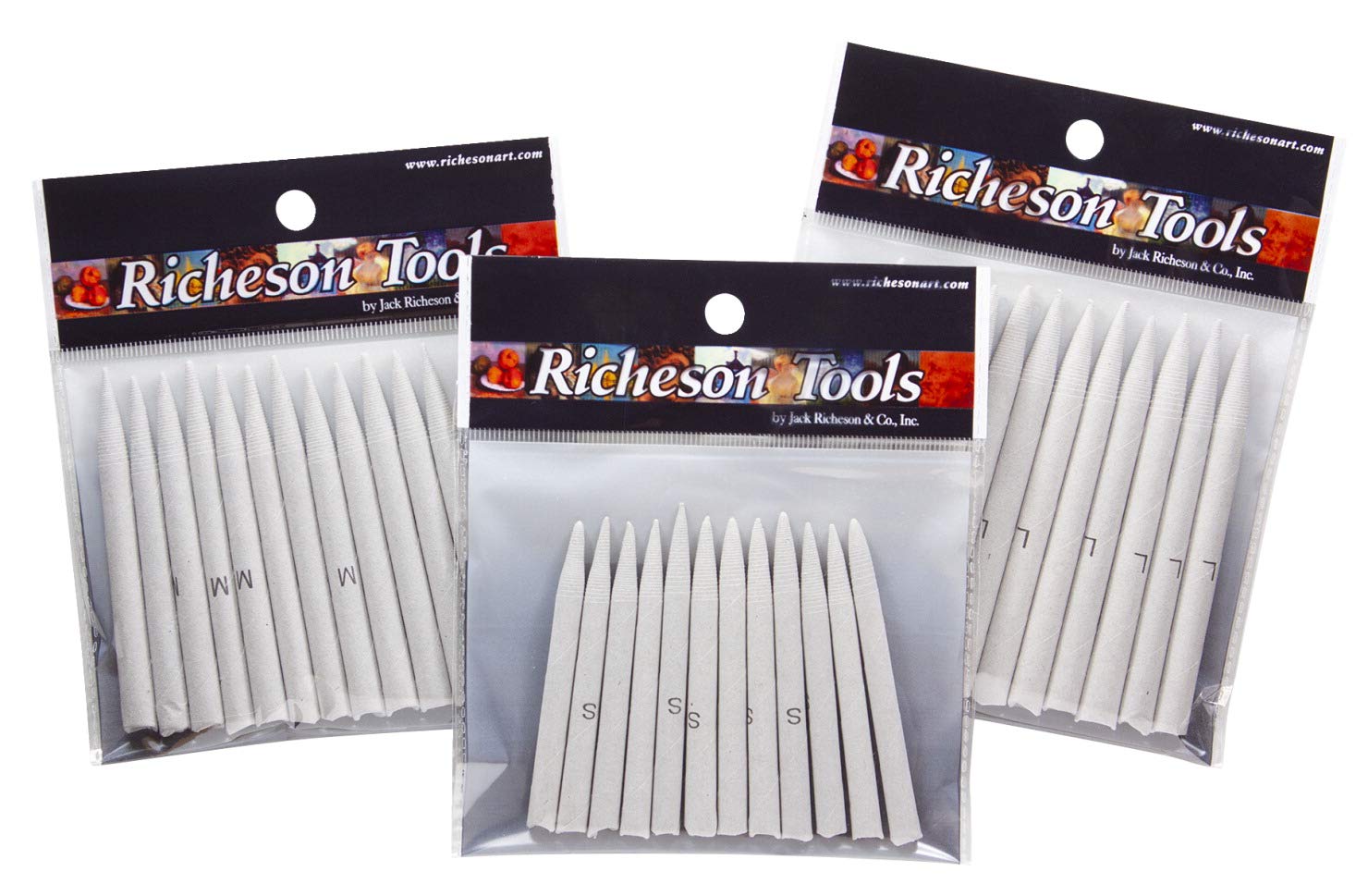 Jack RichesonSingle-Pointed End Blending Tortillons, Pack of 36