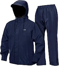 TVS Unisex Double Layer Polyester Raincoat with Pant and Adjustable Drawcord for Hoodie