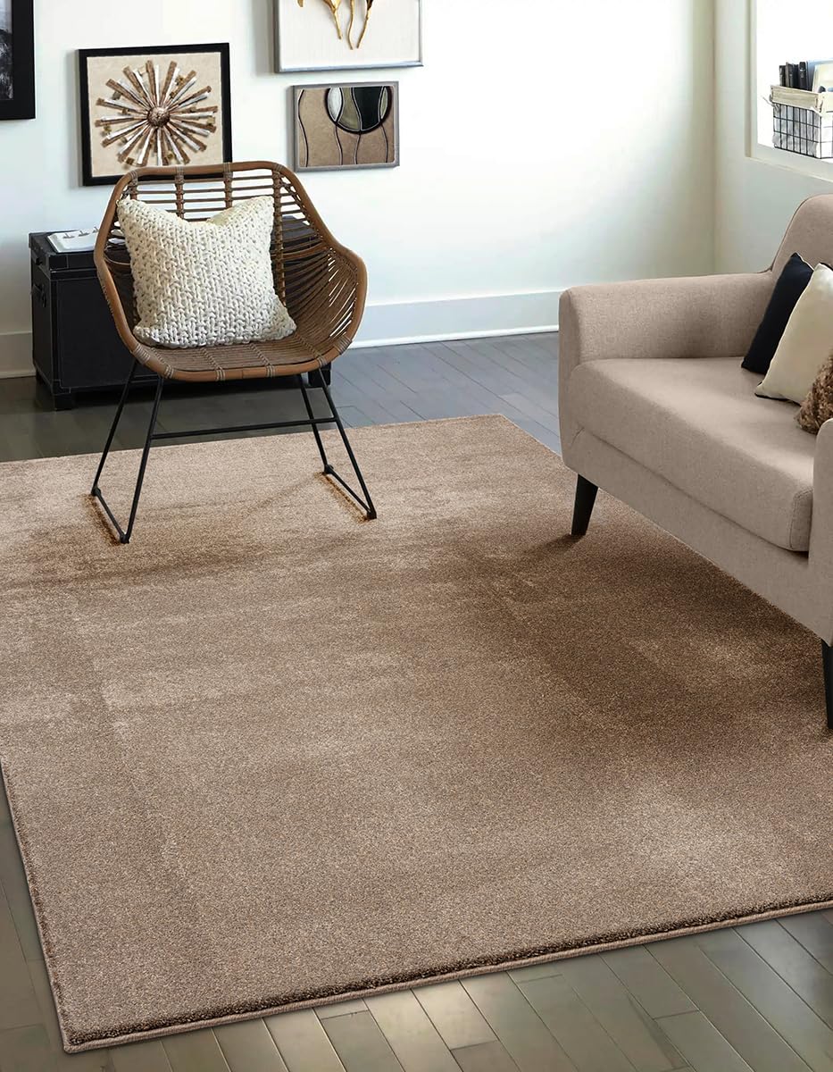Mia´s Teppiche Emely - Alfombra Moderna y Suave de Pelo Corto (17 mm)