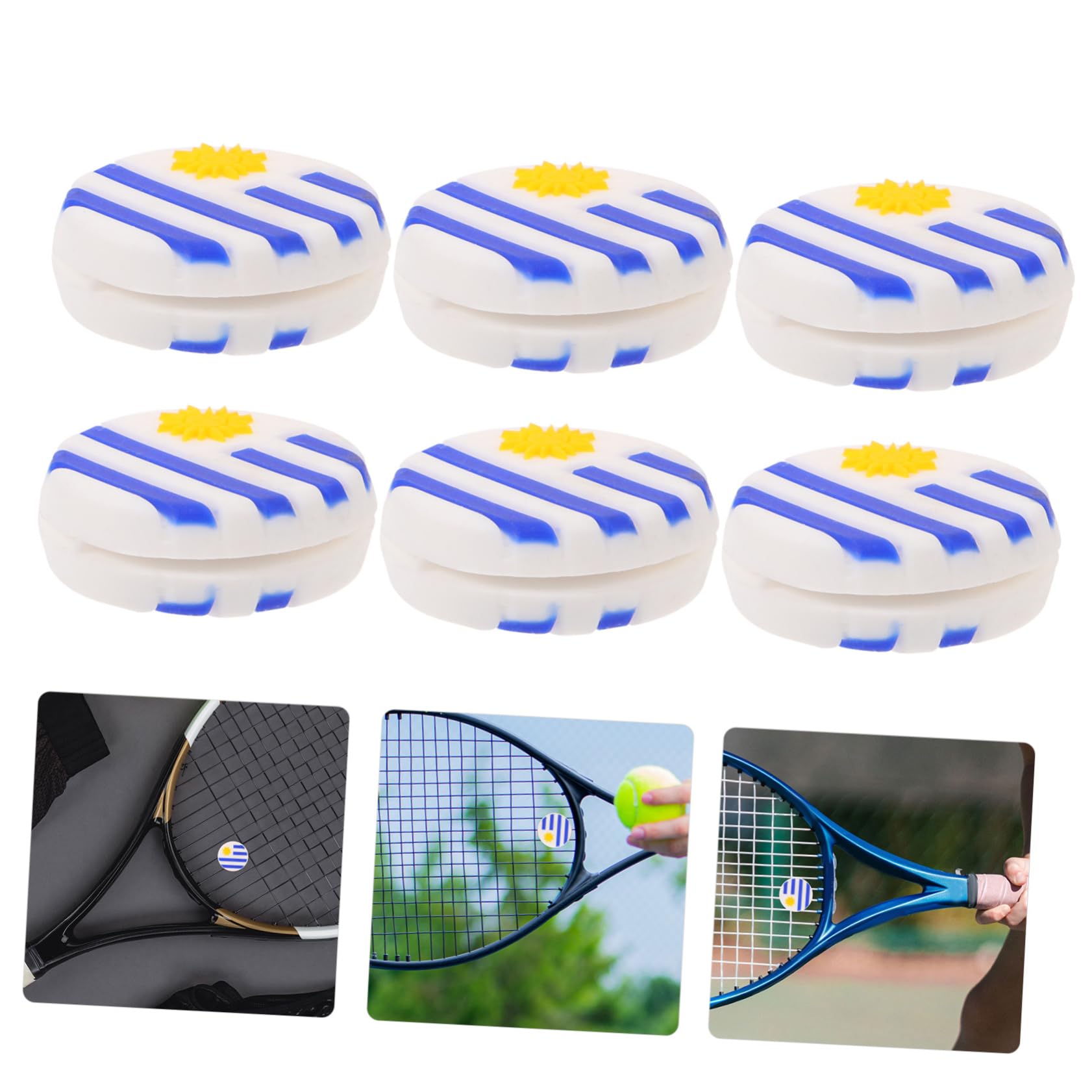 TOYANDONA Ammortizzatore per Racchetta da Tennis Ammortizzatore da Tennis Assorbitori Racconcette da Tennis Ammortizzatore della Racchetta Gel di Silice