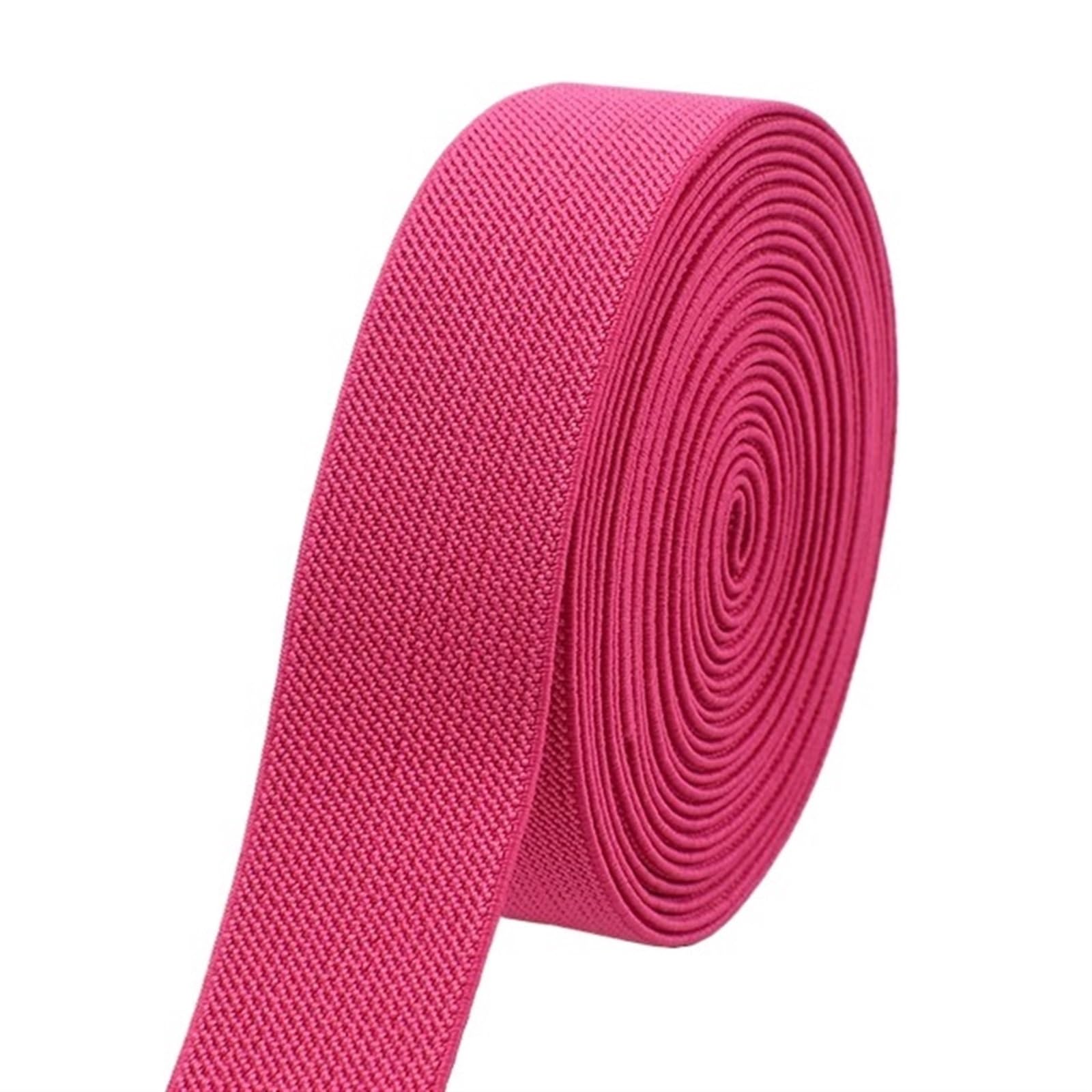 5 Meter 10–50 mm Nähen elastische Bänder Unterwäsche Hosen Taille Gummiband Stretch Strap Gurtband Gürtel Bänder DIY Bekleidungszubehör für Näharbeiten(Rose red,5METERS_50MM)