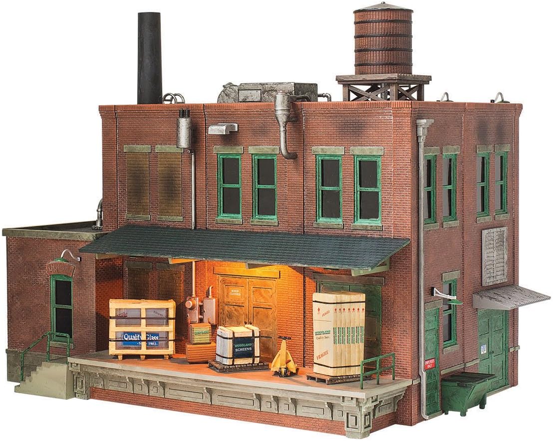 Woodland Scenics BR5848 O Morrison Door Factory Structure Built-&-Ready