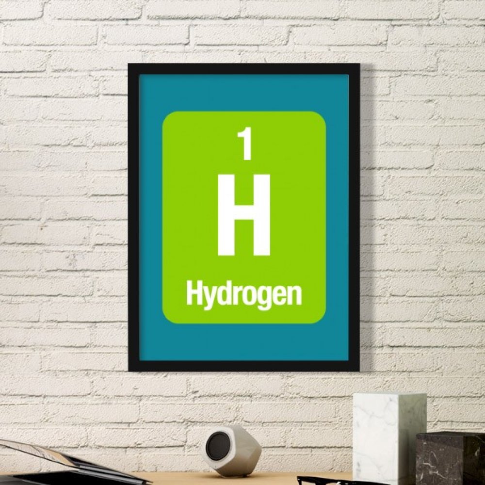 Peinture hydrogène tableau décoratif en bois noir