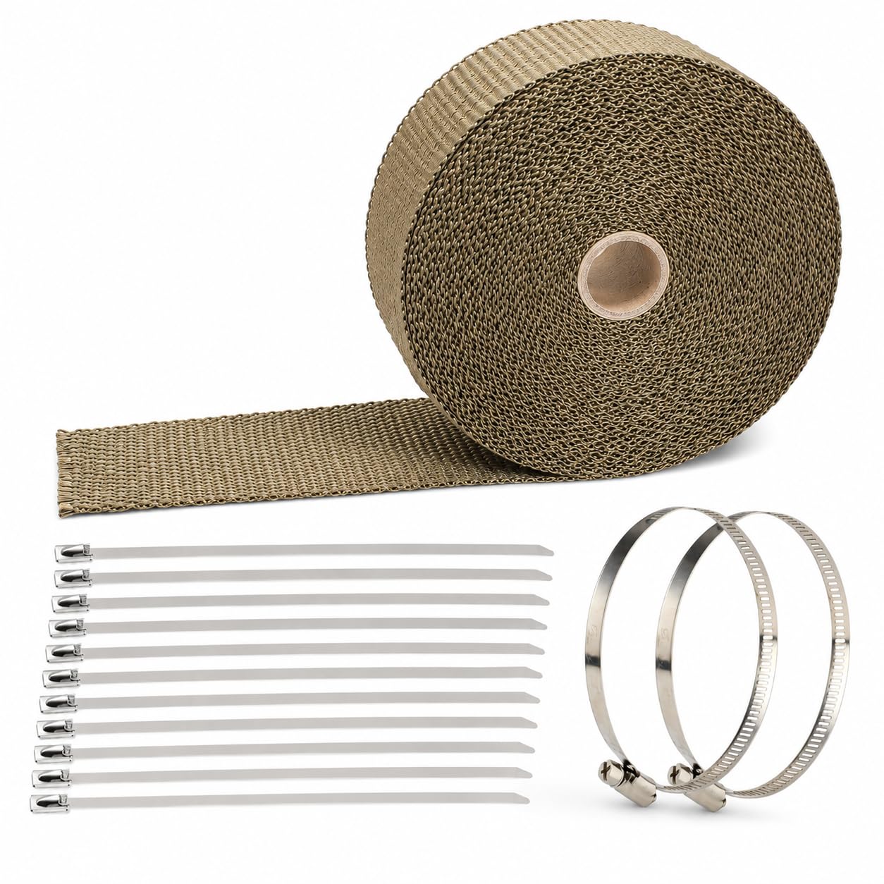 TuhooMall Titanium Exhaust Heat Wrap
