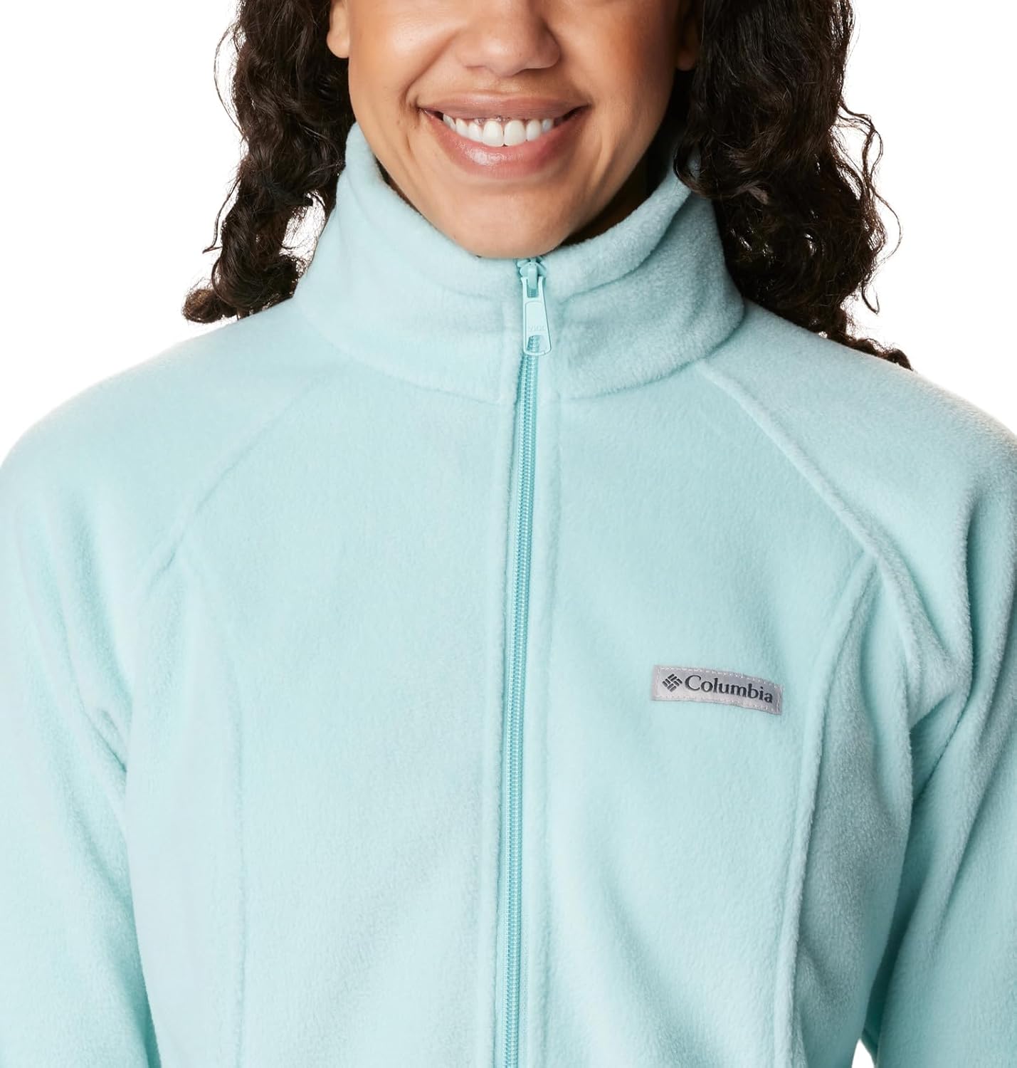 Columbia Women's Benton Springs Full Zip Aqua Haze X-Small Petite
