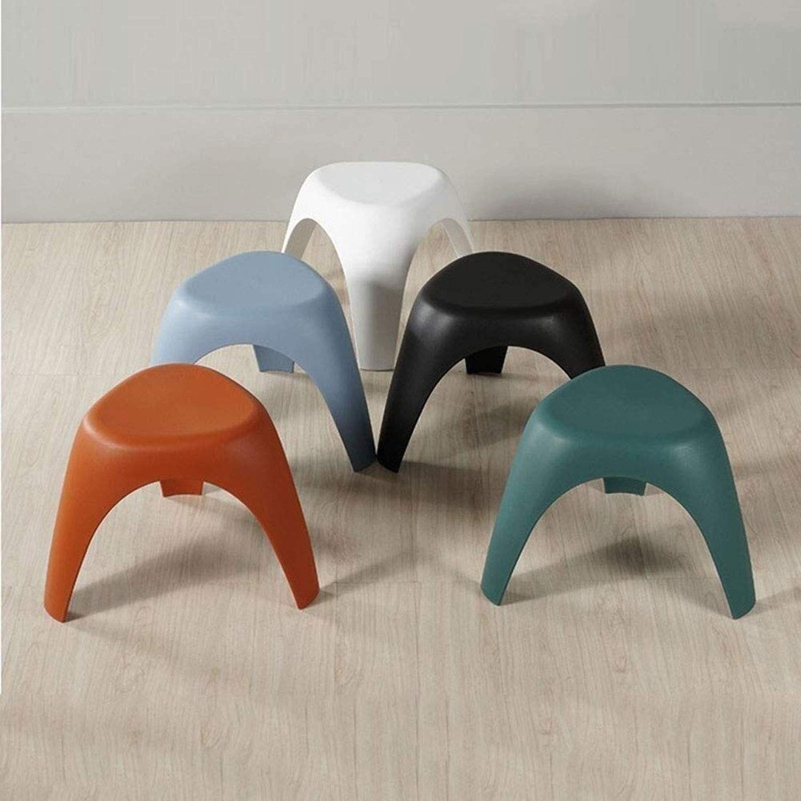 Taburete tapizado Taburete para pies, Silla de plástico Taburete para Zapatos para el hogar Taburete pequeño y Redondo Taburete de Comedor para niños Taburete Triangular de aprendi