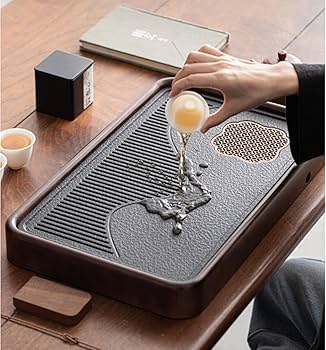 Amazon.co.jp: 茶盤 ティートレー 茶台 貯水式茶盤 茶器 茶盆