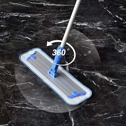 Miniatura 7 de Layers Paquete de 6 almohadillas de repuesto de microfibra de 18 pulgadas, repuestos de trapeador reutilizables para la mayoría de trapeadores de