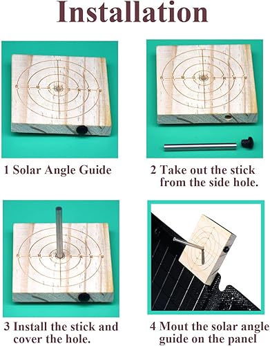 Miniatura 5 de ActuEgo - Guía solar de ángulo  ActuEgo  Monitor solar portátil de elevación por incidencia vertical madera respetuosa con el medio ambiente guía de