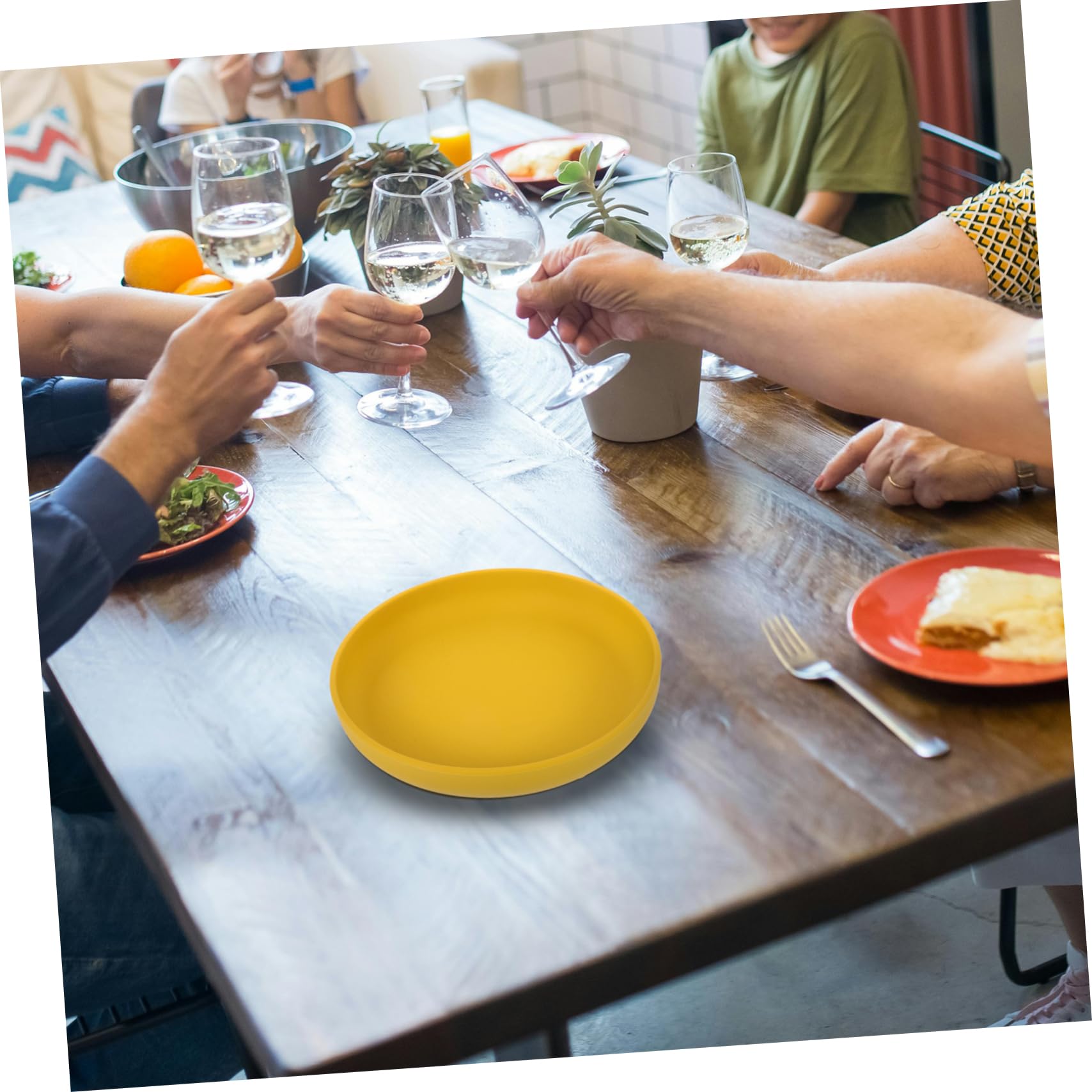 Unomor Senior Self-feeding Bowl Spill Proof Plate Suction Base Handicapped Eating Aid