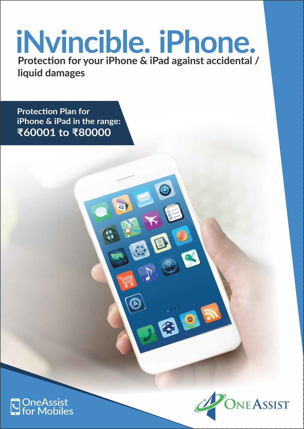 OneAssist Accidental & Liquid Damage Protection Plan for iPhones & iPads from Rs. 70001 to Rs. 80000 Range