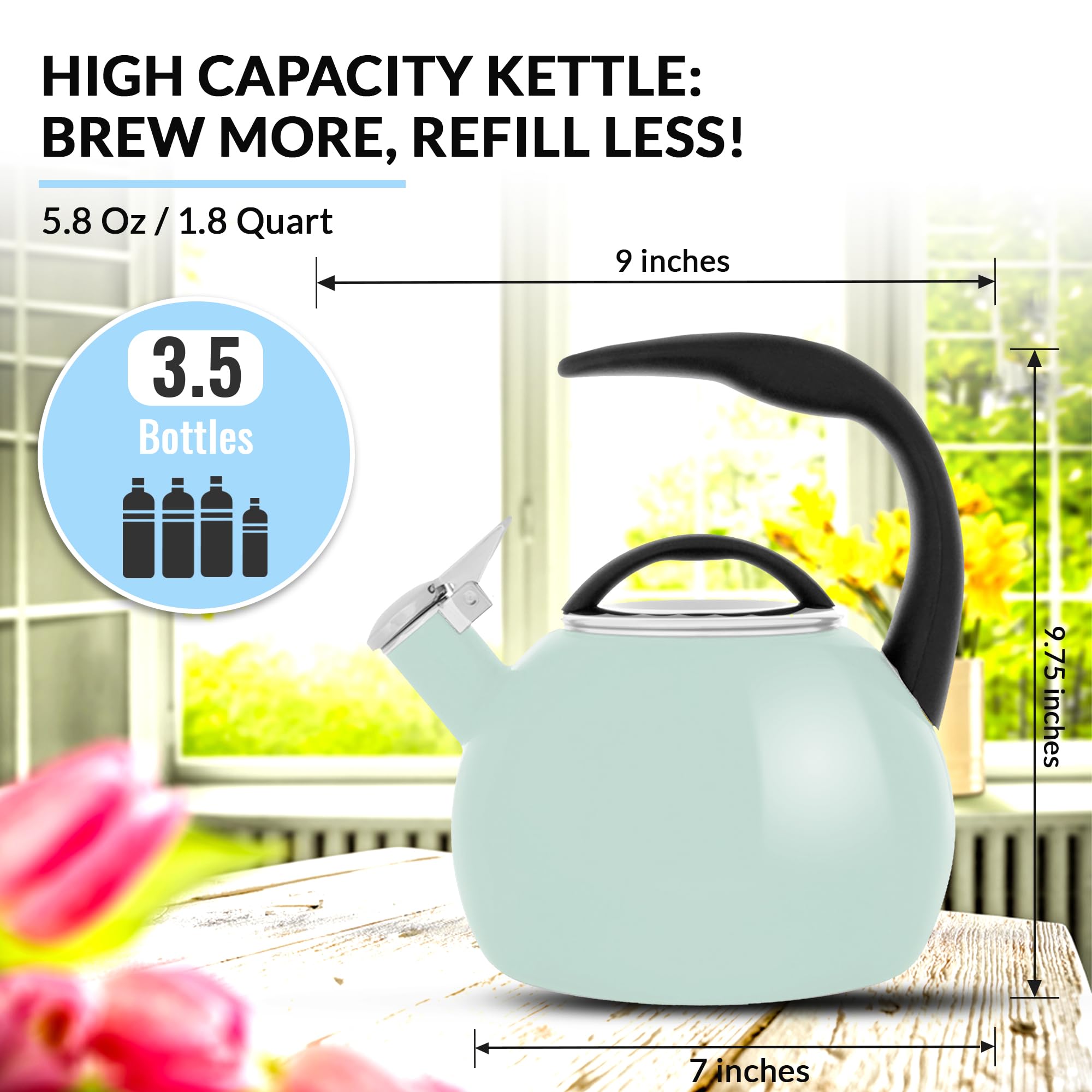 Amazon | Chantal アニバーサリーエナメル スチールホイッスルティー