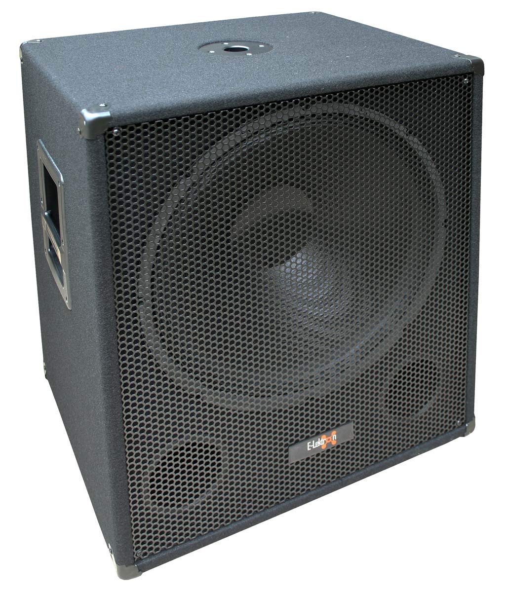 E-Lektron SUB-Q45A PA-Subwoofer Aktiv 18"/45cm Bass Lautsprecher Box mit integrierter Endstufe1000W-Peak