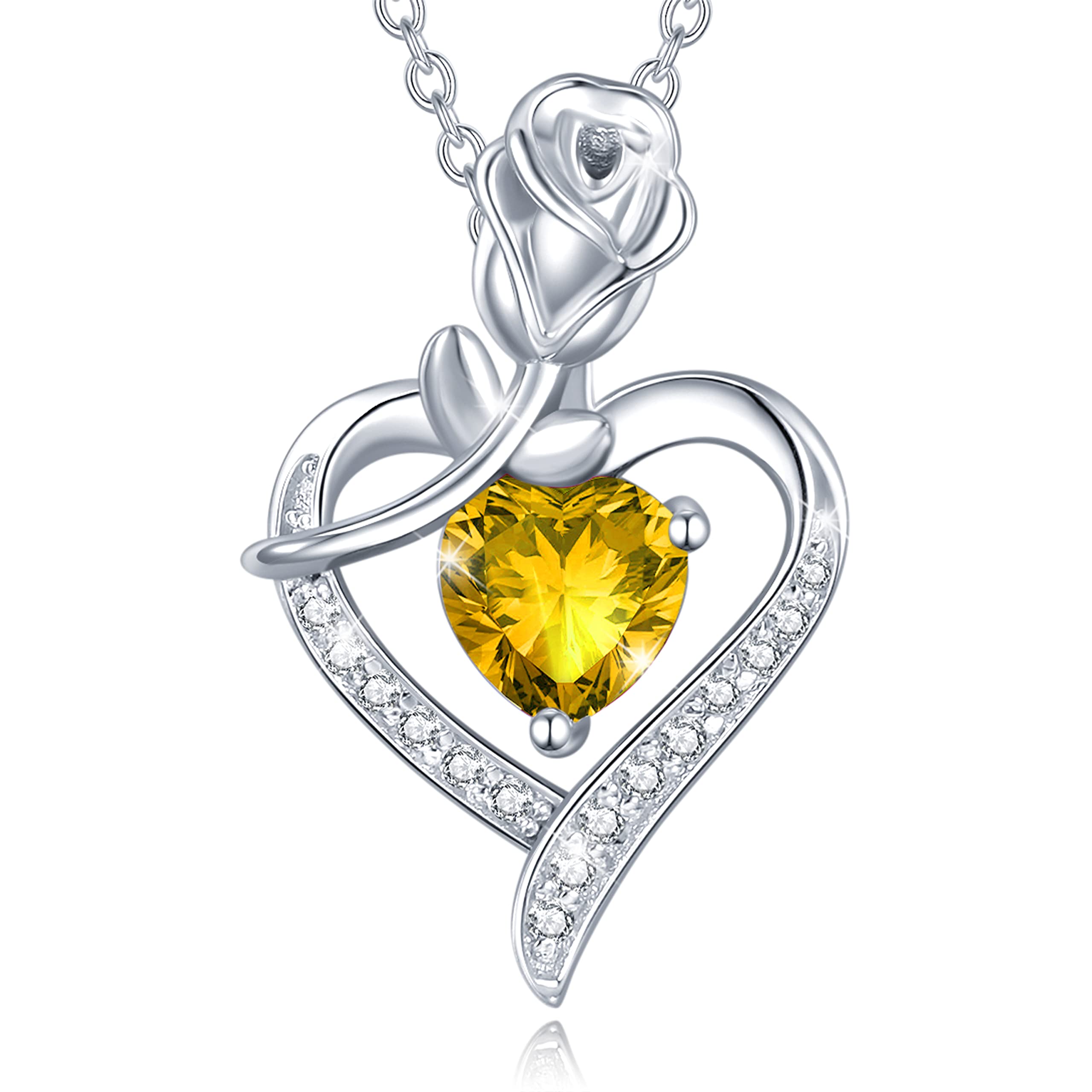 FANCIME Mondstein Halskette Damen Juni Geburtsstein Kette St