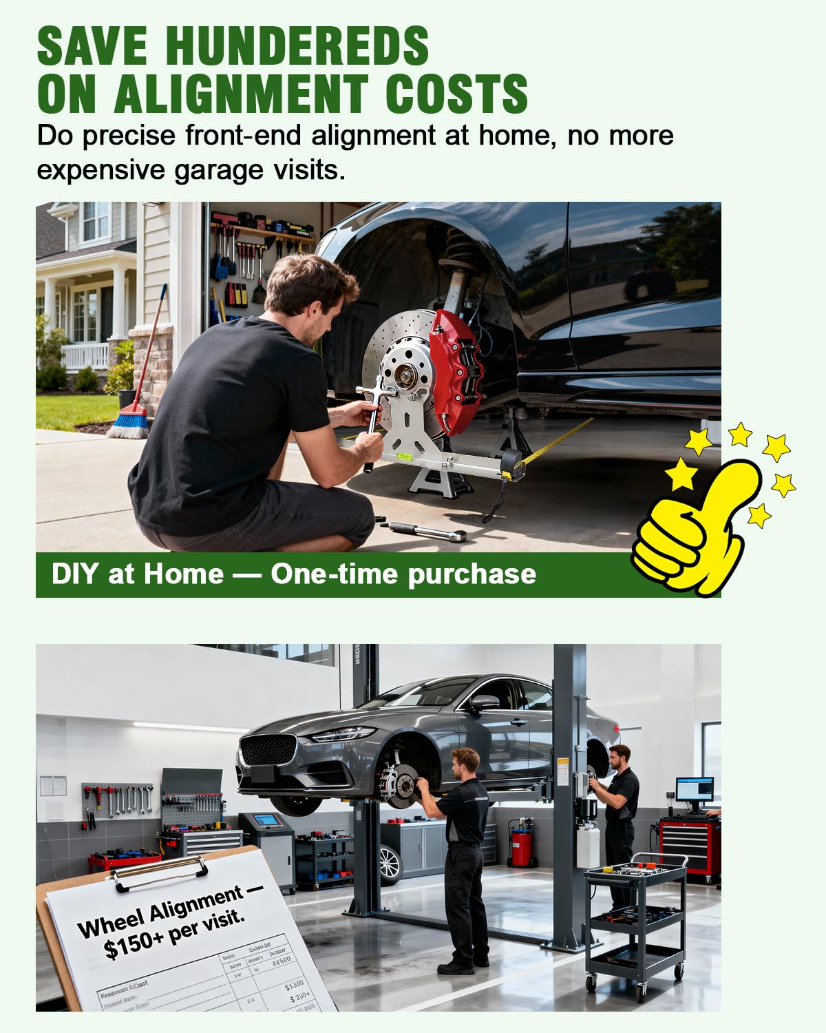 DIY Wheel Alignment Tool Kit - Check & Adjust Toe -4