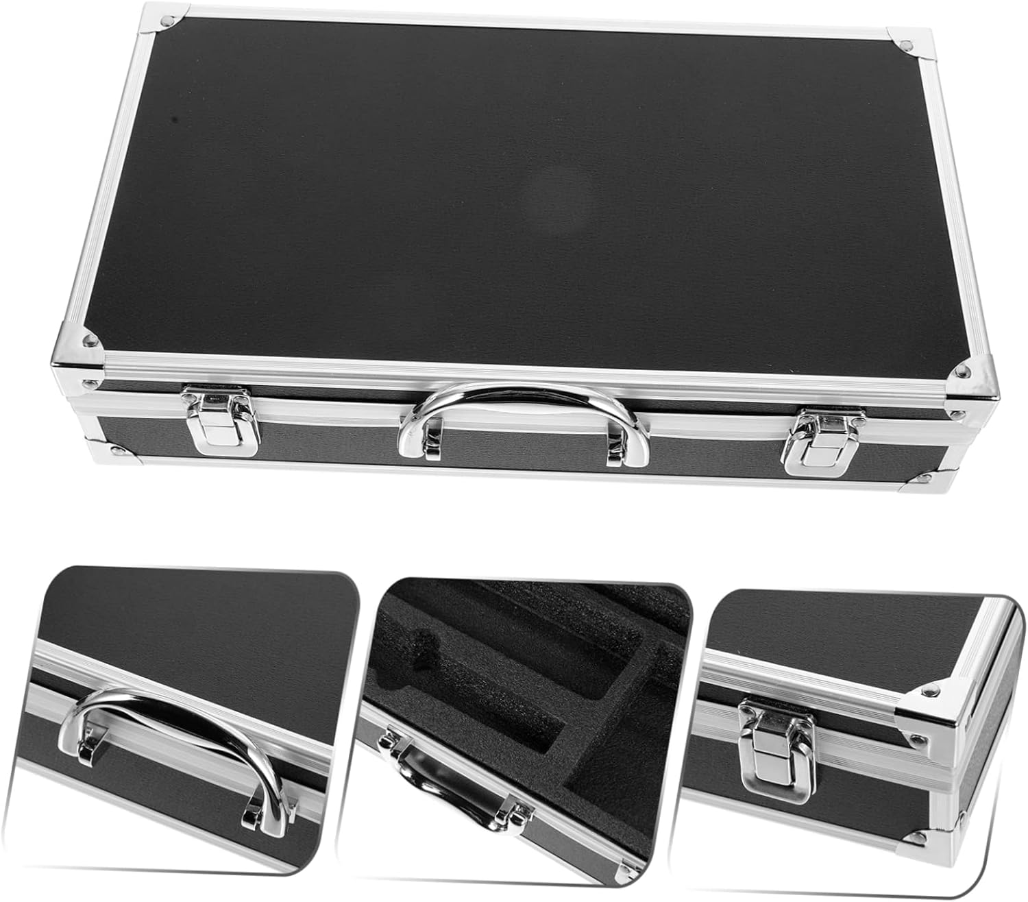 Totority Sturdy Microphone Case for Music Recording Mic Storage Cable Holder Portable