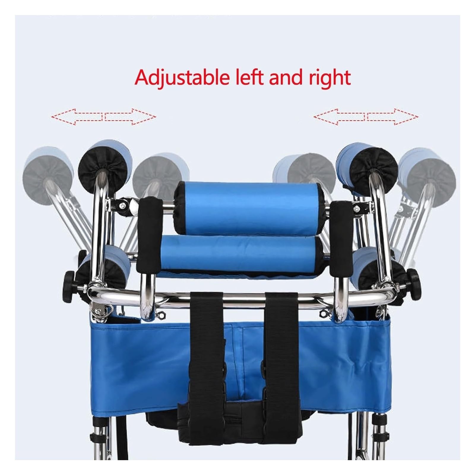 Andador pediátrico de altura ajustable: andador plegable con asiento for pequeños, adolescentes y adultos jóvenes con necesidades especiales(Red,Small)